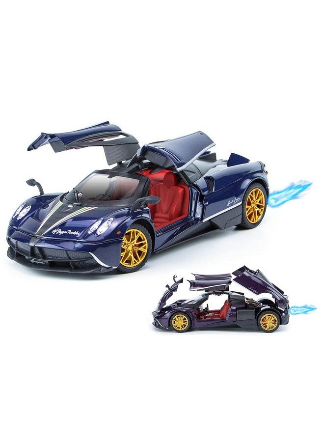 Magicwand 1:24 Scale Die-Cast Metal Paganii Huayra Car【Box Packed】 with 4 Openable Doors,Pull Back,Working Lights,Movable Front Wheels,Working Horn & Smoke【Colors as Per Stock】【Pack of 1】 - Image 1