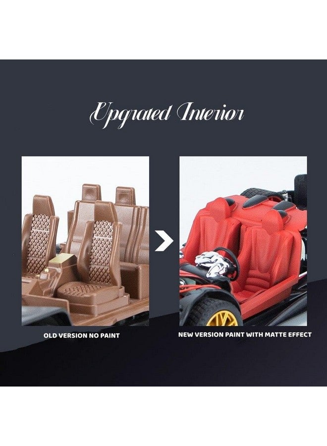 Magicwand 1:24 Scale Die-Cast Metal Paganii Huayra Car【Box Packed】 with 4 Openable Doors,Pull Back,Working Lights,Movable Front Wheels,Working Horn & Smoke【Colors as Per Stock】【Pack of 1】 - Image 5