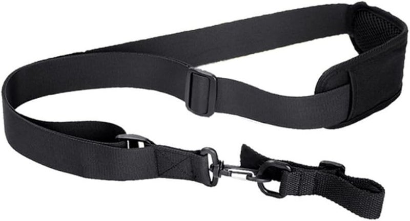 حزام حمل قابل للتعديل من إيكو لحشائش القص مع وسادة للكتف باللون الأسود - Image 1
