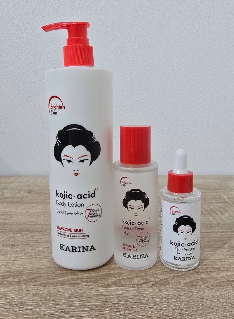 Karina Skin Care Set (Serum 40 ml - Toner 100 ml - Lotion 480 ml) - Image 1