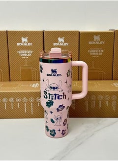 Stainless Steel Vacuum Insulated Tumbler with Lid and Straw for Water, Iced Tea or Coffee, Smoothie and More, 40 oz