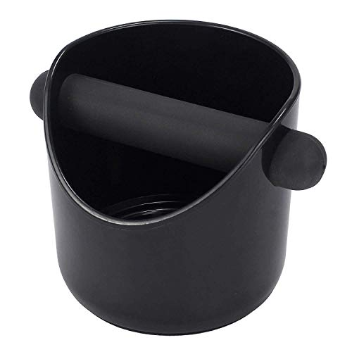 HabiWell Espresso Knock Box 4.4 Inch Shock-Absorbent Durable Barista Style Coffee Knock Box With Removable Knock Bar and Non-Slip Base Espresso Dump Bin Coffee grounds container - Image 1