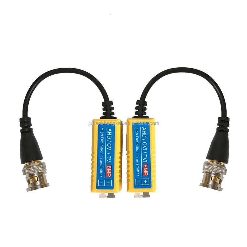 WiredCom 8MP Split Joint Mini CCTV BNC HDCVITVICVBSAHD Passive Transceiver Video Balun PACK OF 5 - Image 4