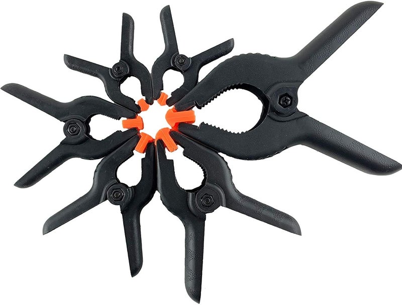 DIY Crafts DIY Crafts Pack of 1 Pcs 6inch Black Multi Utility Spring Clamp Nylon Spring Clamp Hand Tools SetPlastics Clips for Backdrop Wood WorPack of 1 Pcs 6inch Black Multi Utility Spring Clamp  - Image 1