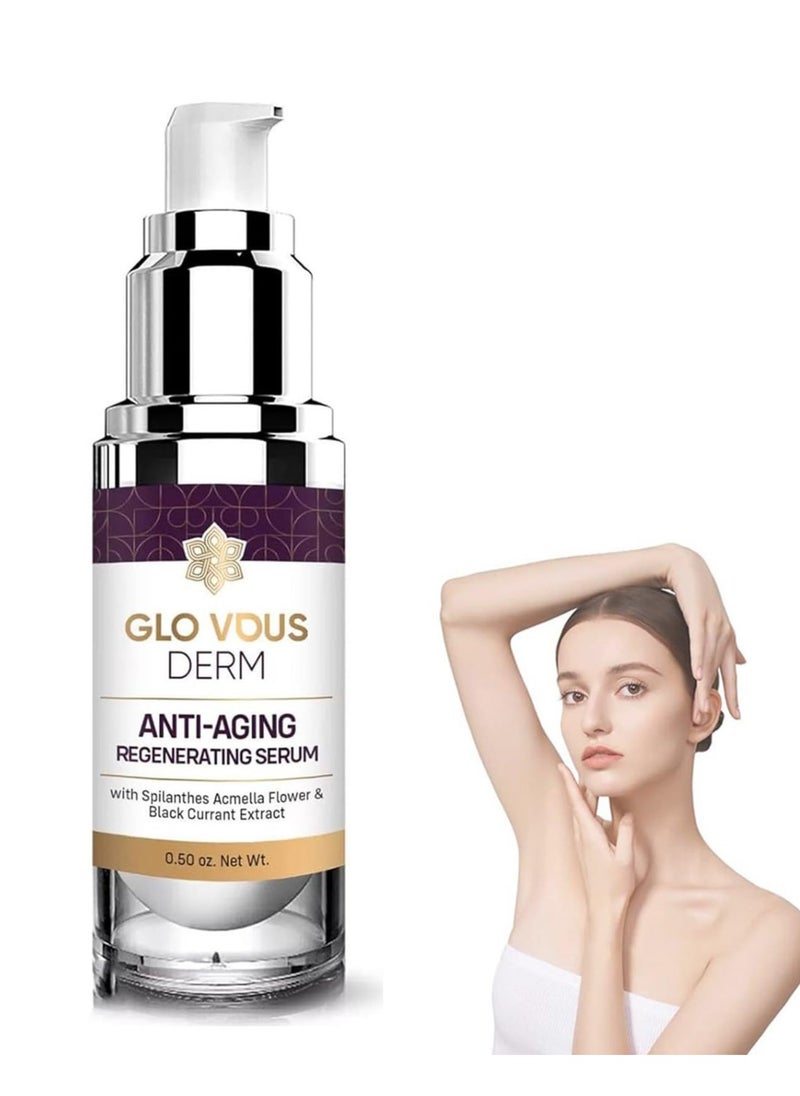 glo - Glo Vous Derm Luxe Serum,Glo Vous Derm Luxe Anti Aging Serum,Glo Vous Derm Luxe Regenerating Anti Aging Serum,2024 Best Anti Wrinkle Serum,Skin Tightening Serum For Face And Neck - Image 1