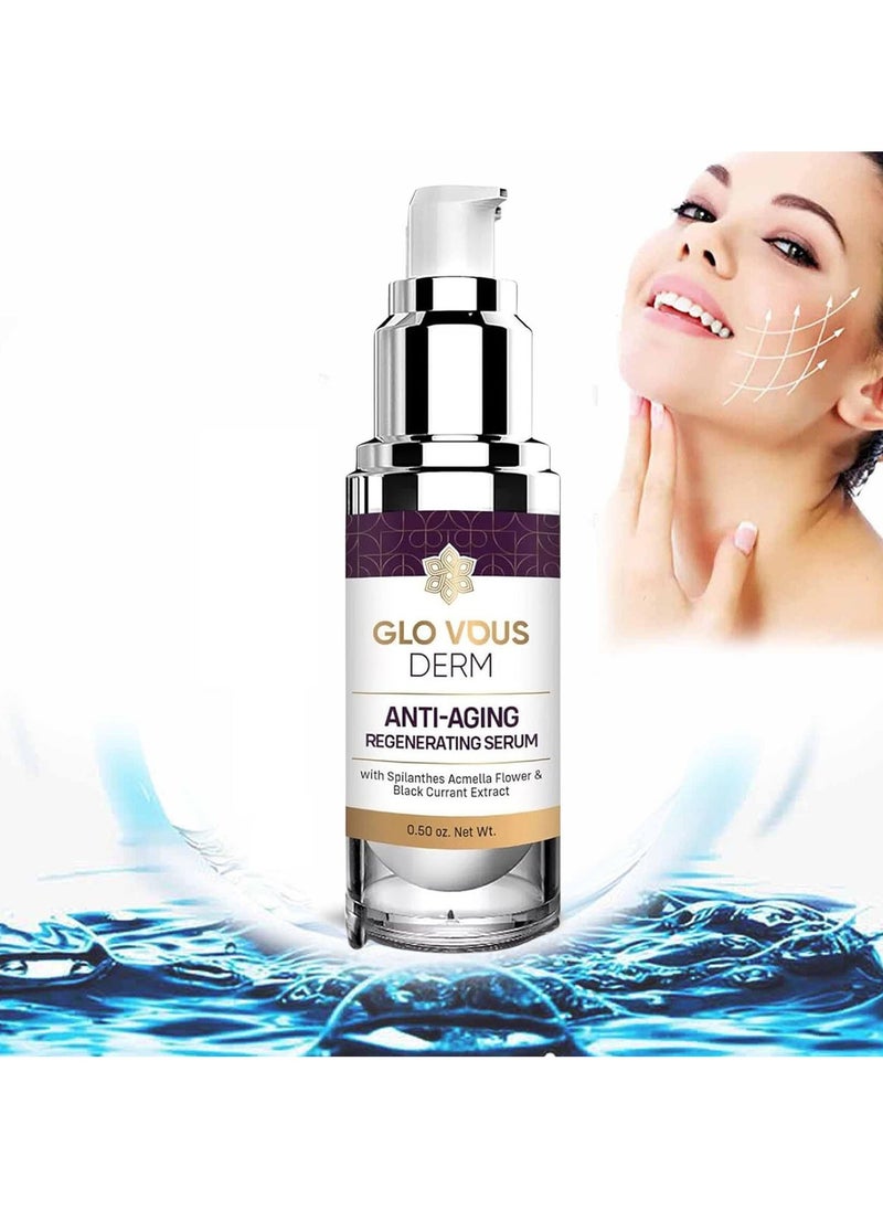 glo - Glo Vous Derm Luxe Serum,Glo Vous Derm Luxe Anti Aging Serum,Glo Vous Derm Luxe Regenerating Anti Aging Serum,2024 Best Anti Wrinkle Serum,Skin Tightening Serum For Face And Neck - Image 1