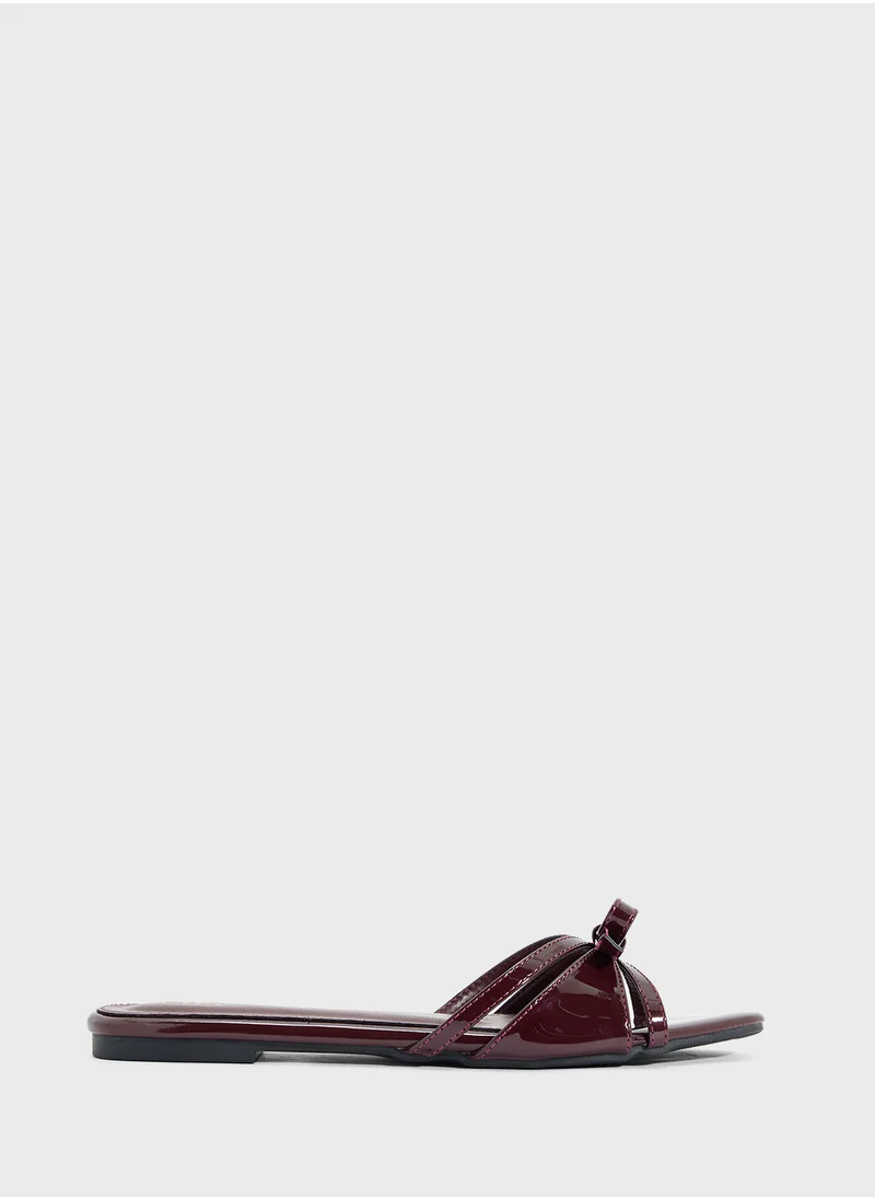 ELLA Flat Sandal With Bow