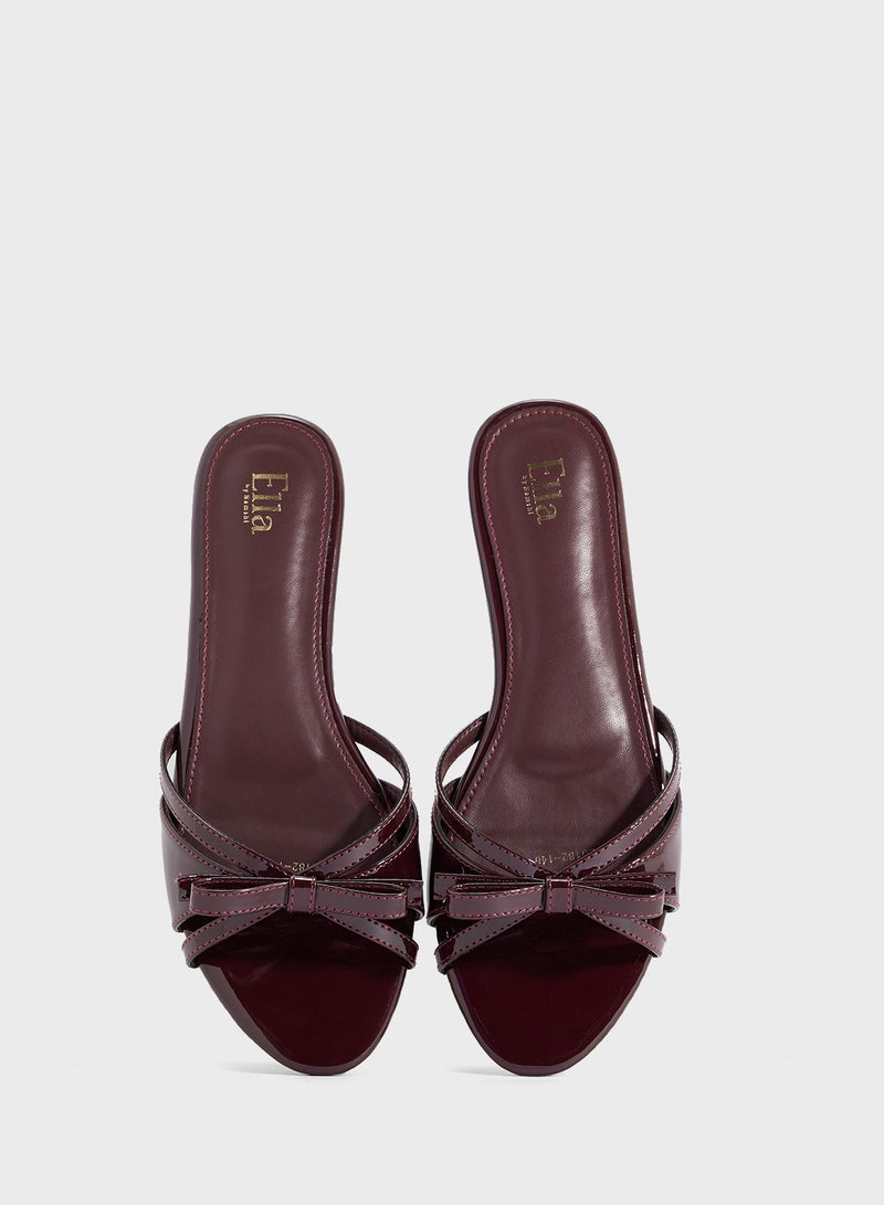 ايلا صندل مسطح بفيونكة - Image 4