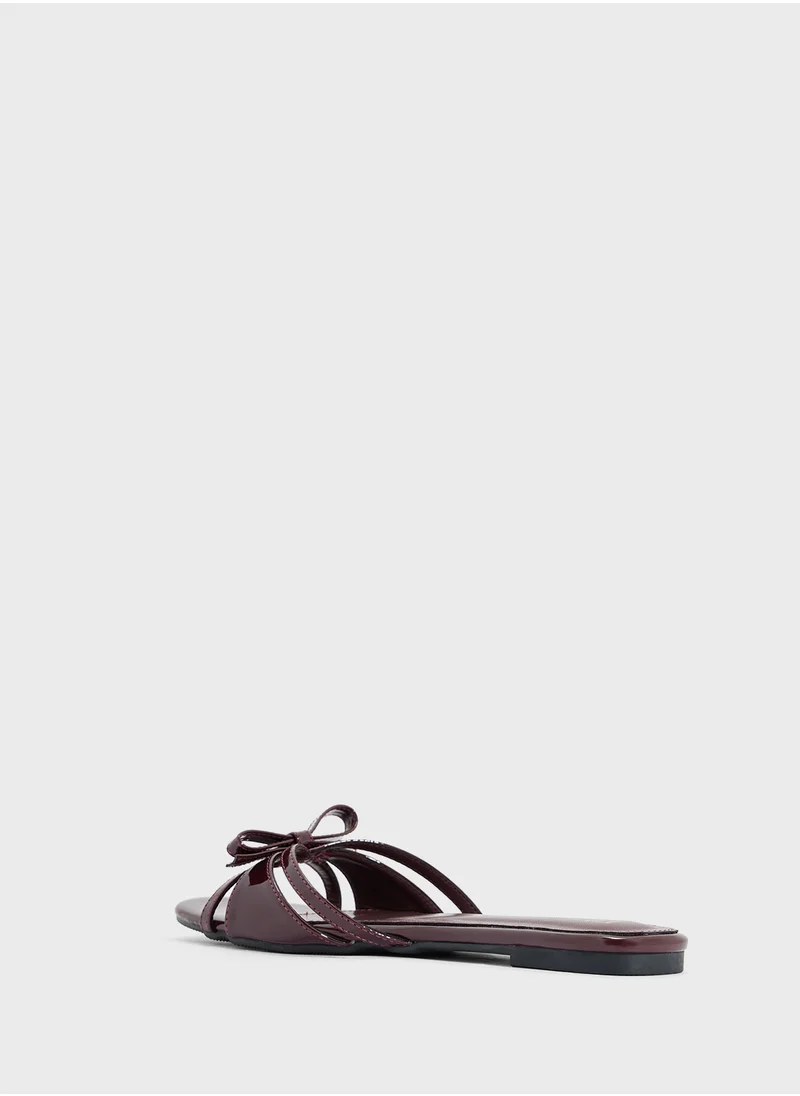 ELLA Flat Sandal With Bow