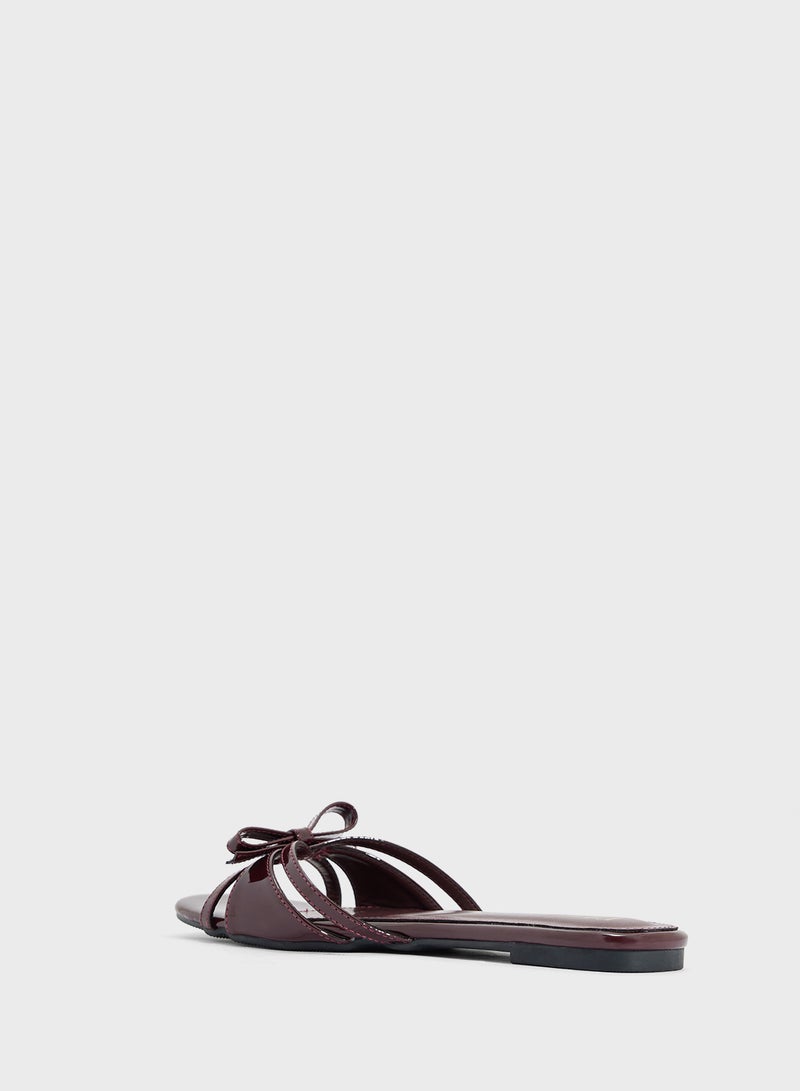 ايلا صندل مسطح بفيونكة - Image 2