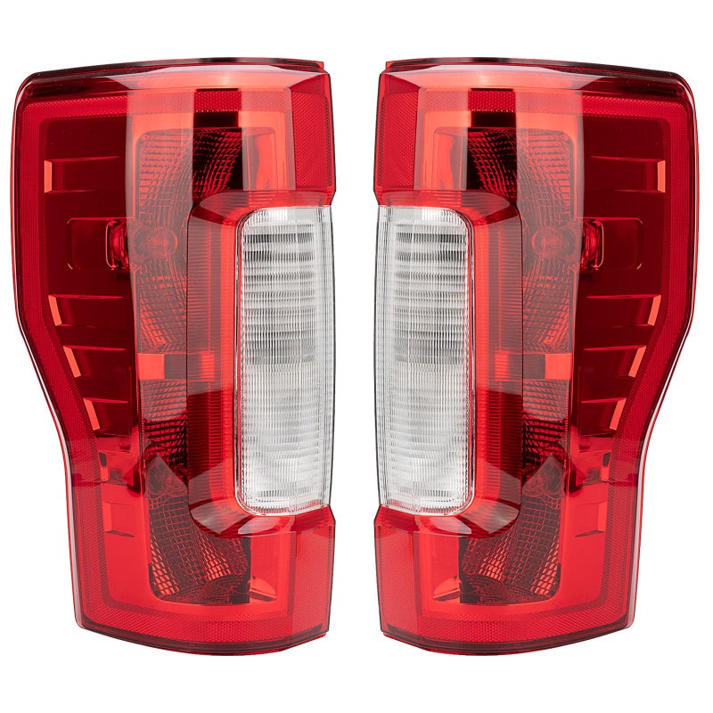 Tail Light Assembly Compatible With 20172019 Ford F250 F350 Super Duty Driver and Passenger Side Rear Brake Lamps Replacement Taillights without Blind Spot without LED