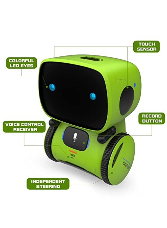 Smart robot toys for children, interactive with a touch sensor, voice-controlled, singing, dancing, recording, repeating, and birthday gifts for boys and girls aged 3-9 years. - Image 2
