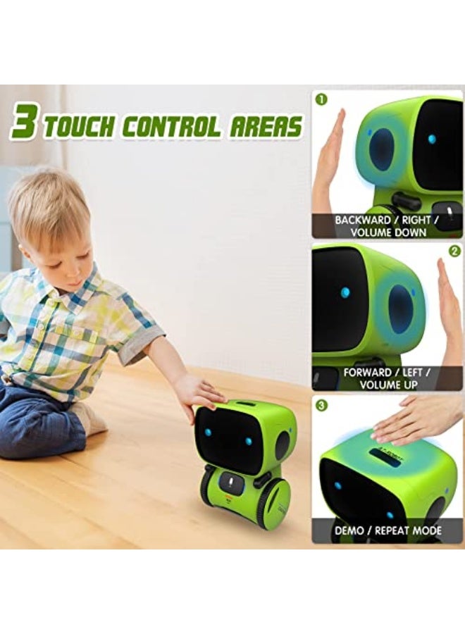 Smart robot toys for children, interactive with a touch sensor, voice-controlled, singing, dancing, recording, repeating, and birthday gifts for boys and girls aged 3-9 years. - Image 3