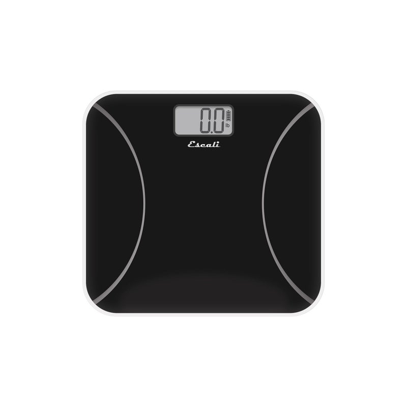 Escali Kinetic Bathroom Scale for Body Weight with Battery-Free Body Scale Design, Black - Image 1