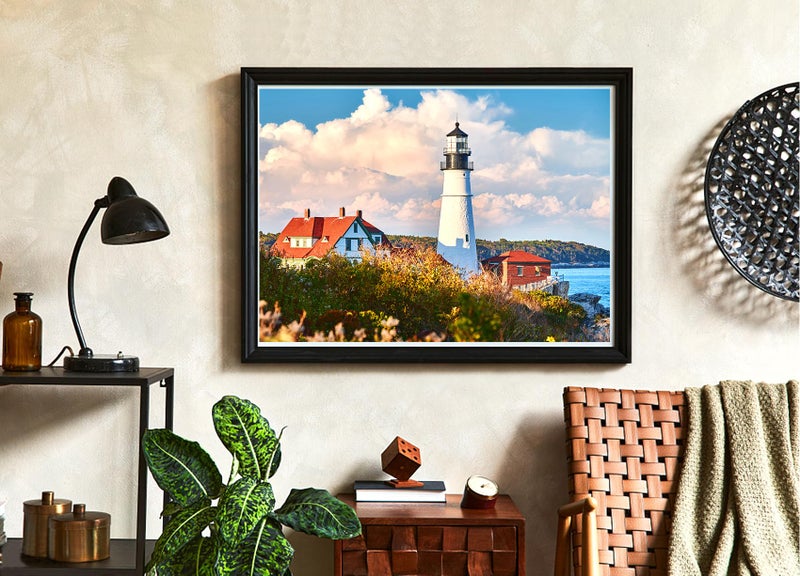 WISHDIAM Jigsaw Puzzles 2 Pack 1000 Pieces - WISHDIAM Puzzles for Adults - Lighthouses Portland Head Light Nature Landscape Impossible Challenging Puzzles for Home Decor Birthday Party Gifts Toy for Men Women - Image 4