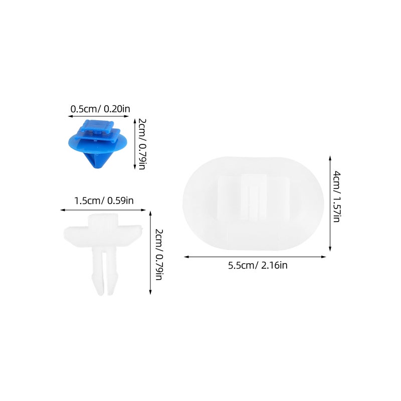 Side Skirt Fixing Clip Set, Durable Plastic for Car Panels, Tool-Free Installation - Image 2