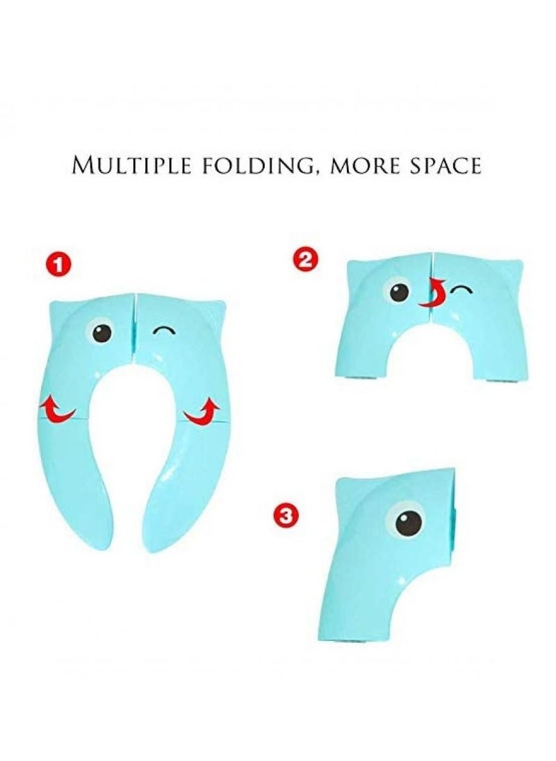 Alissa - Foldable Potty Training Seat Baby Kids Travel Toilet Potty Seat Covers Non Slip Pads Children Comfortable Camping - Image 1