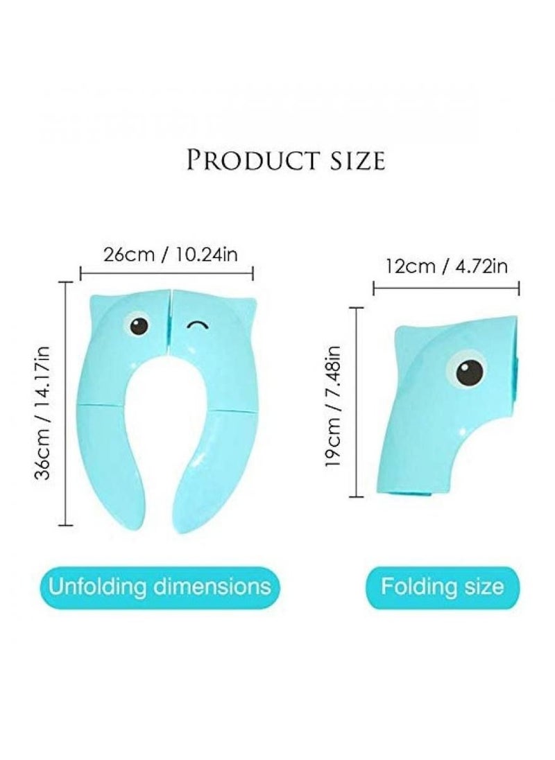 Alissa - Foldable Potty Training Seat Baby Kids Travel Toilet Potty Seat Covers Non Slip Pads Children Comfortable Camping - Image 1