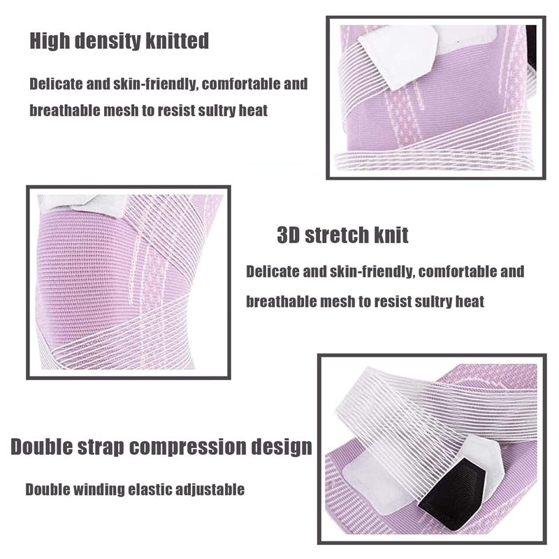 woobles Swellsock Knee Flexwrap 1 Pair, Swell Sock Knee Brace, Swell Socks Knee Brace Wrap, Knee Compression Sleeve - Best Knee Brace, Click Rain Knee Compression Brace Plus Size for Knee Pain (Blue a Pair,3XL) Blue a Pair 3XL - Image 5
