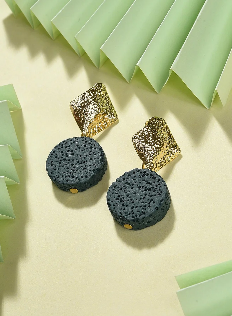 SOHI Green Contemporary Artificial Drop Earring Jewellery