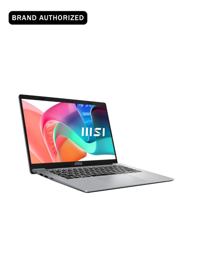 إم اس أي Modern 14 F13MG Laptop With 14-Inch  Display, Core i5-1334U Processor/8GB RAM/512GB SSD/Intel Iris Graphics/Windows 11 Home English/Arabic Urban Silver english_arabic Urban Silver - Image 1