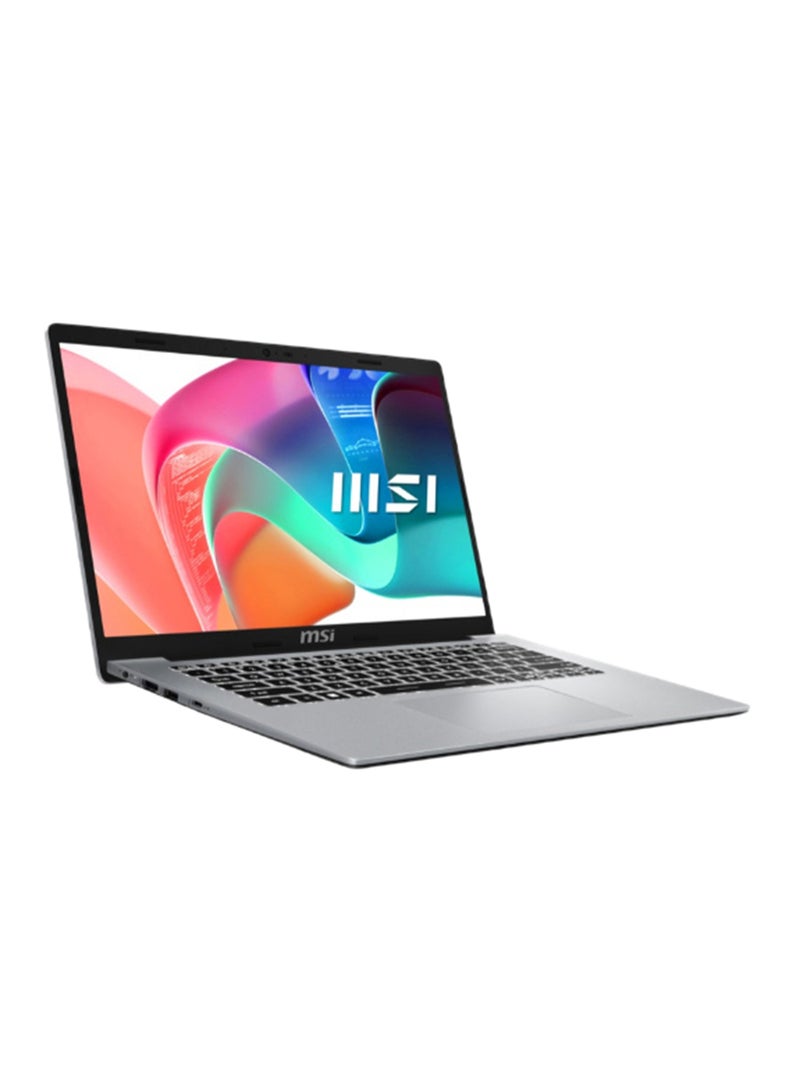 MSI Modern 14 F13MG Laptop With 14-Inch  Display, Core i5-1334U Processor/8GB RAM/512GB SSD/Intel Iris Graphics/Windows 11 Home English/Arabic Urban Silver english_arabic Urban Silver - Image 1