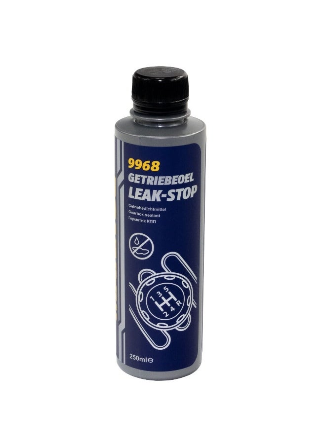 MANNOL MANNOL Getriebeoel Leak-Stop 9968 ELIMINATE LEAK through Rubber| Plastic seals | Gaskets | Manual transmissions | Board gearboxes | Compatible with any oil | IMPORTED FROM GERMANY (250ML)  - Image 1