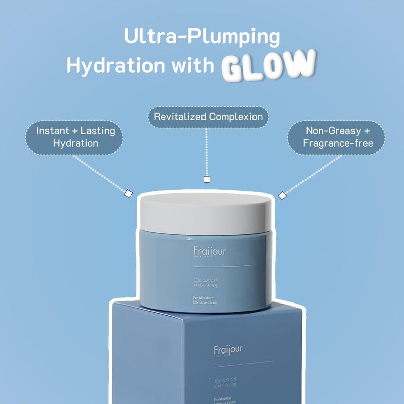 Fraijour Pro Moisture Intensive Cream â€“ Korean Face Cream with Probiotics, Ceramide & Vitamin E, Hydrates & Strengthens Skin Barrier, Soothes Redness, For Dry & Sensitive Skin, 1.69 fl.oz. - Image 2