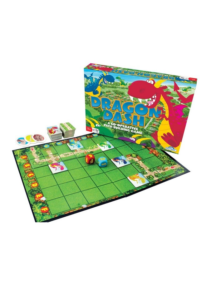 Outset Media Dragon Dash - No Reading Required, Co-Operative Path Building Kids Board Game, Builds Children's Social & Developmental Skills, Outset Media, for Ages 5+, 2-6 Players - Image 1