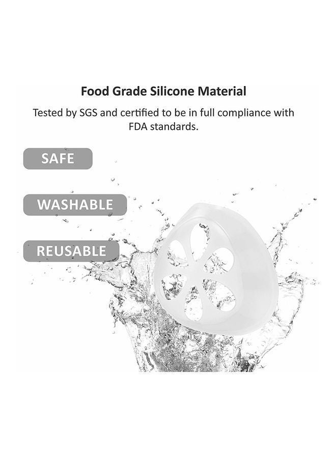 NIBEMINENT 5-Piece Silicone Bracket Mask - Image 3