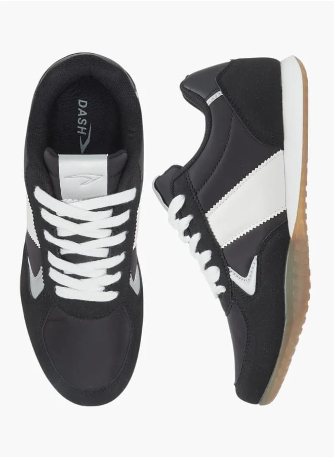 Dash Women's Colourblock Sports Shoes with Lace-Up Closure