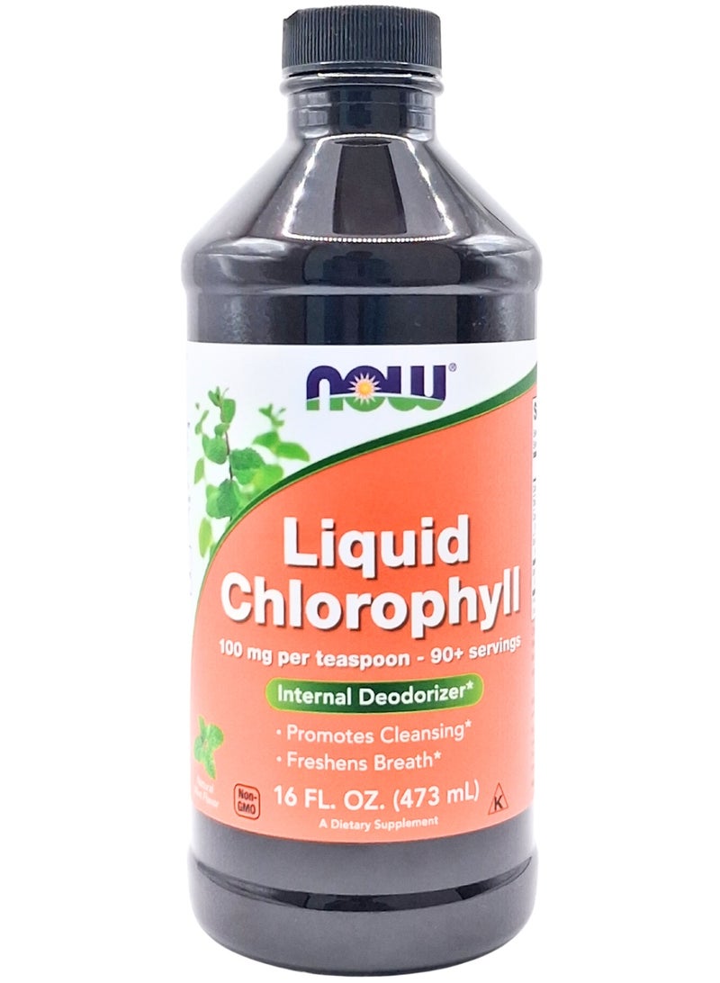 Now Liquid Chlorophyll&Mint Flavor 473Ml