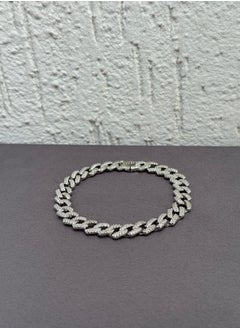 Al Kasr Jewelry Bold Radiance Bracelet - Sterling Silver 925 with Sparkling Zircon Stones - Plated Rhodium White Gold 18K  - Image 3