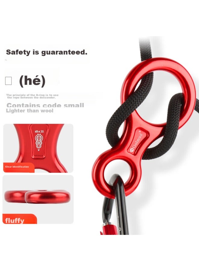 Golmud Geermu Outdoor Escape Descending Steel Wire Core Safety Rope, 8mm Rappelling Rope, Safety Harness, 10-meter Set - Image 3