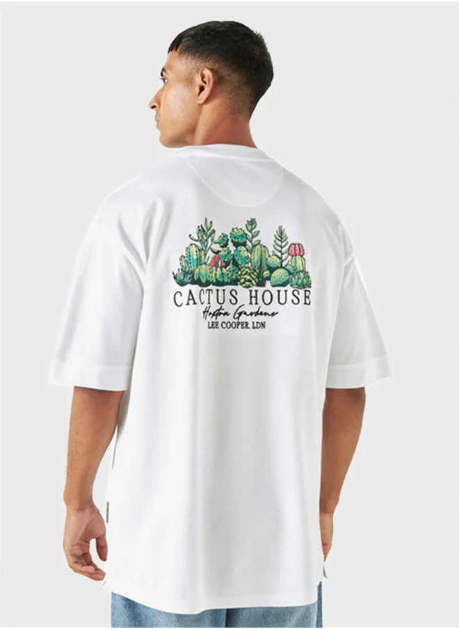 Lee Cooper Printed Crew Neck T-Shirt