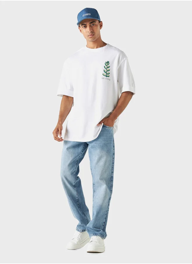 Lee Cooper Printed Crew Neck T-Shirt