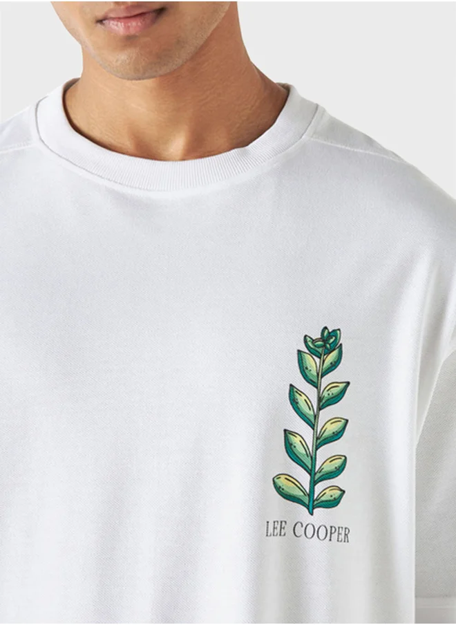 Lee Cooper Printed Crew Neck T-Shirt