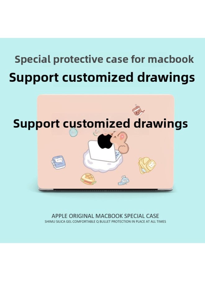 Generic Applicable Macbookair Protective Case 13 Inch M3 Soft Apple Notebook Pro14/15 Computer Cover-Color:For Customized Drawings, Please Contact Customer Service-Applicable Models:Pro13(A1278)  - Image 1