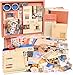 Draupnir Aesthetic Scrapbook Kit348pcs Bullet Junk Journal Kit with JournalingScrapbooking Supplies StationeryA6 Grid Notebook with Graph Ruled Pages DIY Scrapbook Gift for Teen Girl KidSunset - Image 3