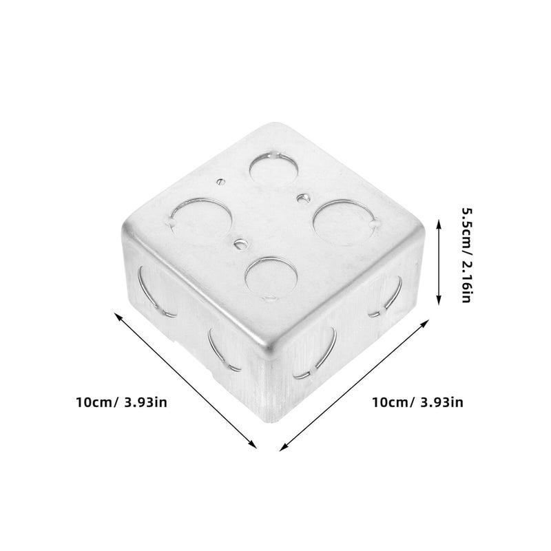 6pcs White 100x100x55mm Square Floor Socket Kit Electrical Outlet Boxes Recessed Hidden Floor Socket Box Base for Home Electrical Installation - Image 2