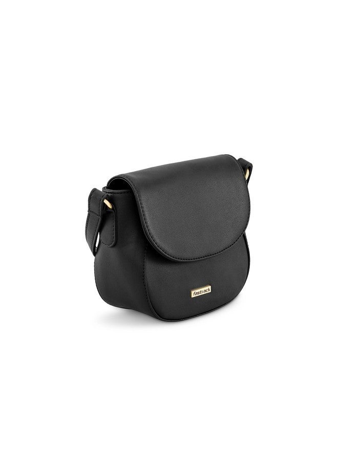 Fastrack Shoulder Bag For Women | Ladies Purse Handbag, Black - Image 2