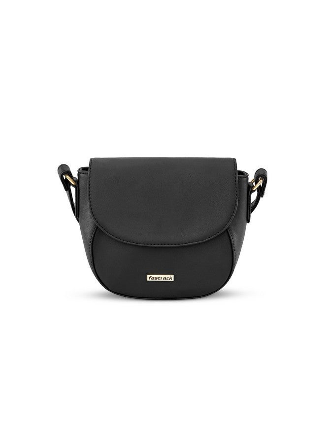 Fastrack Shoulder Bag For Women | Ladies Purse Handbag, Black - Image 1