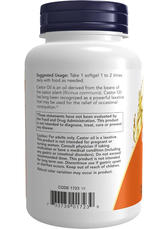 Now Foods Castor Oil 650Mg 120 Softgels - Image 3