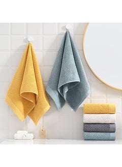 2-Piece Towel Set, Super Soft Yellow Hand Towels Terry Striped Weave Pattern Ultra Absorbent 100% Cotton Towel for Bathroom(34x74cm) - pzsku/Z9BCA3A7199412E5F00C7Z/45/_/1718877739/d54b1d2c-49c9-45b2-9214-1690b47e0686