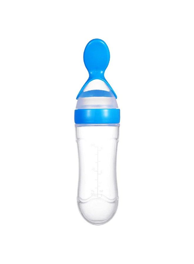 Tinny Tots Baby Food Grade Silicone Squeezy Spoon Feeding Bottle For Feeding Solid And Semi Solid Ceralac Food Feeder Bpa Free With Baby Rattle Fresh Fruit Vegetable Soother Pacifier Teether (Design 225) - Image 4