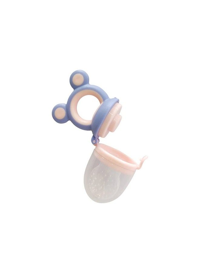 Tinny Tots Baby Food Grade Silicone Squeezy Spoon Feeding Bottle For Feeding Solid And Semi Solid Ceralac Food Feeder Bpa Free With Baby Rattle Fresh Fruit Vegetable Soother Pacifier Teether (Design 225) - Image 3
