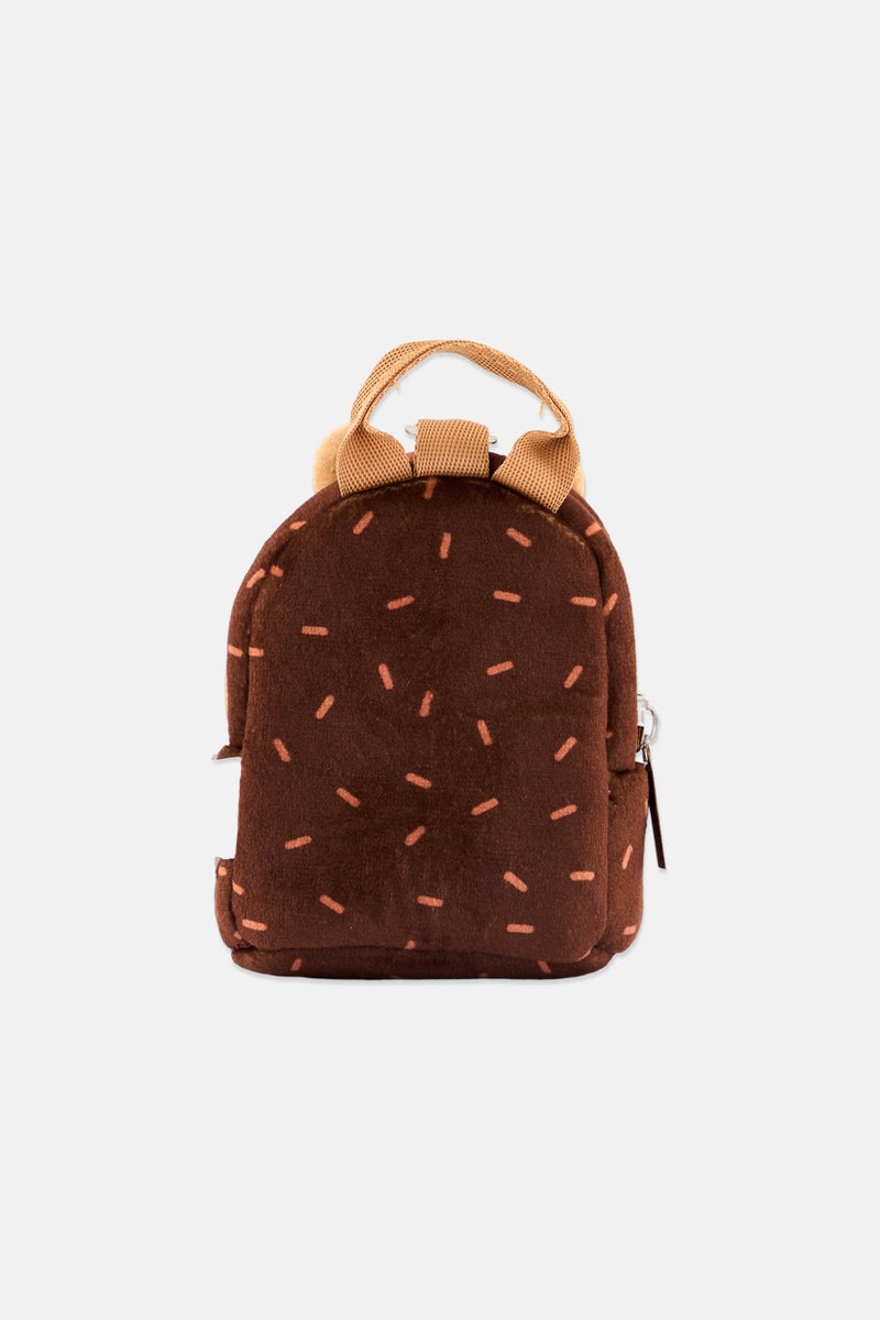 Jazwares Squishmallows Hans Plush Micro Backpack Keychain, Choco Brown  - Image 2