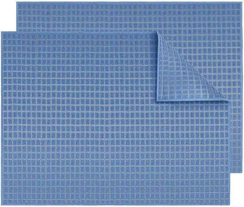 SAMEZONE SAMEZONE Microfiber Reversible Dish Drying Mat for Kitchen Countertop Kitchen Counter top Cushion Pad Tableware Reversible Dish Drying Mat Multicolour - Image 1
