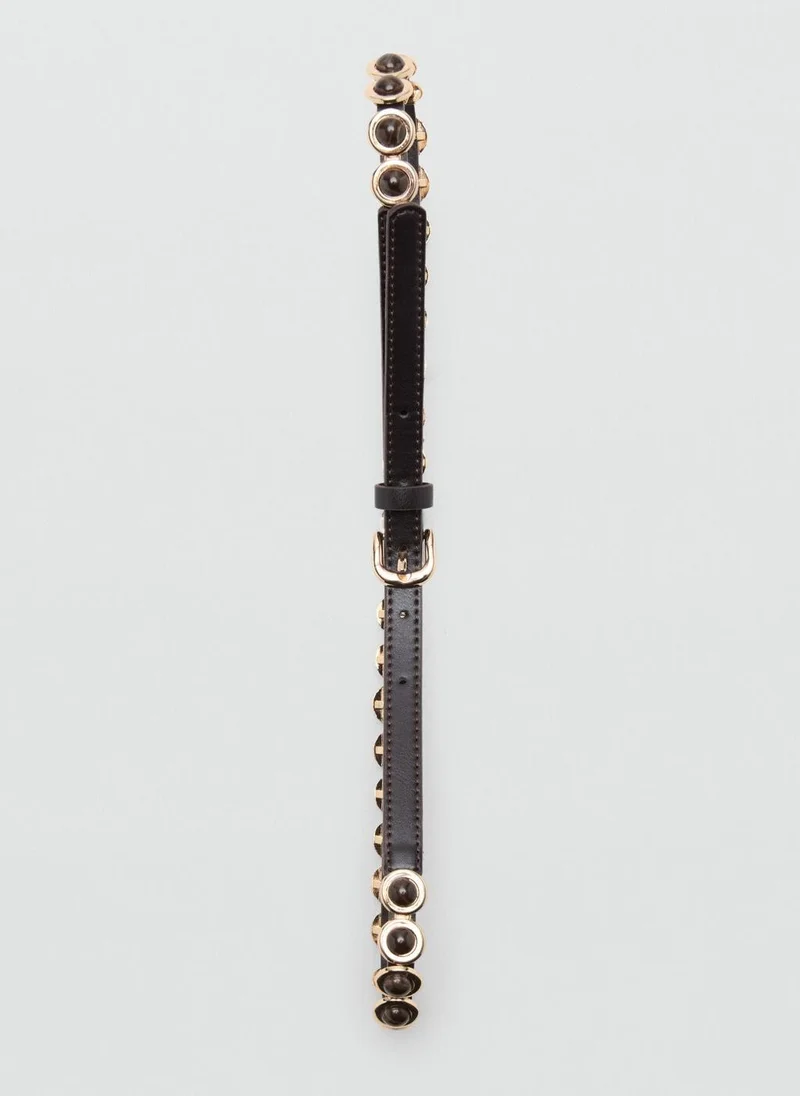MANGO Appliqué skinny belt