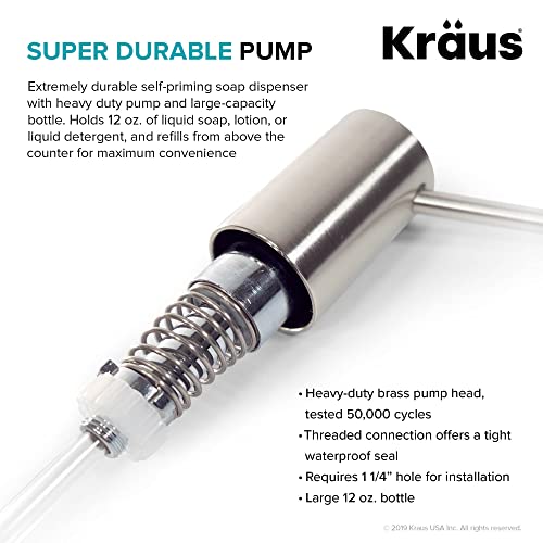 Kraus KSD-41SS Modern Soap Dispenser, Stainless Steel - Image 4